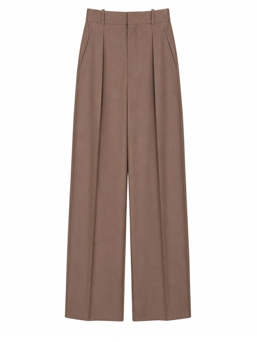 Saint Laurent PANTALONE SARTORIALE IN LANA E SETA