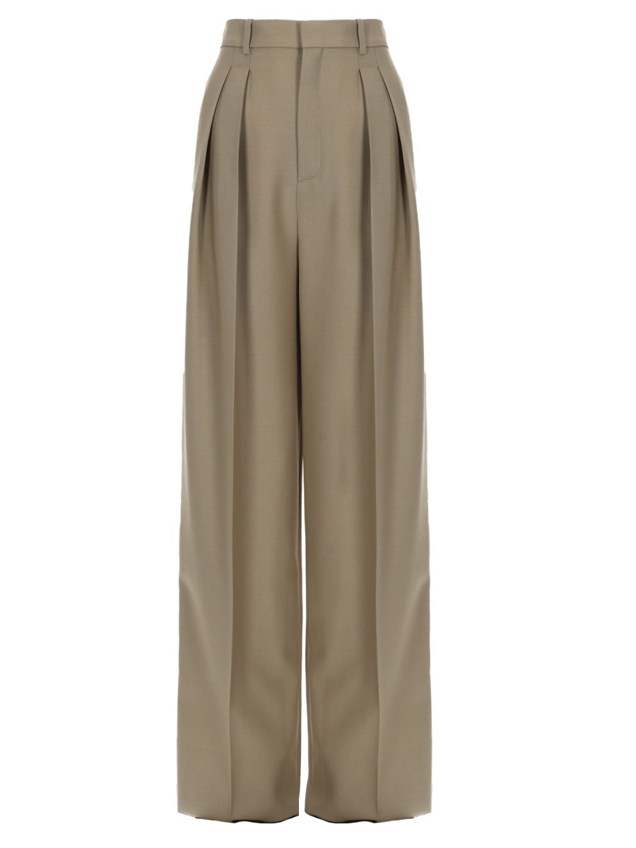 Saint Laurent PANTALONE SARTORIALE IN LANA E SETA