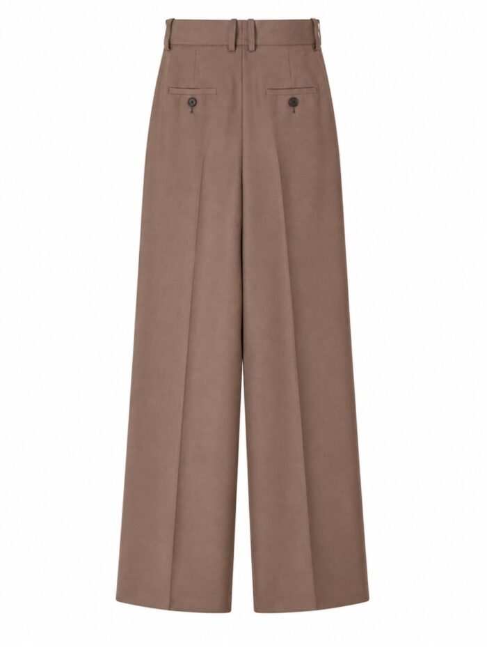 Saint Laurent PANTALONE SARTORIALE IN LANA E SETA