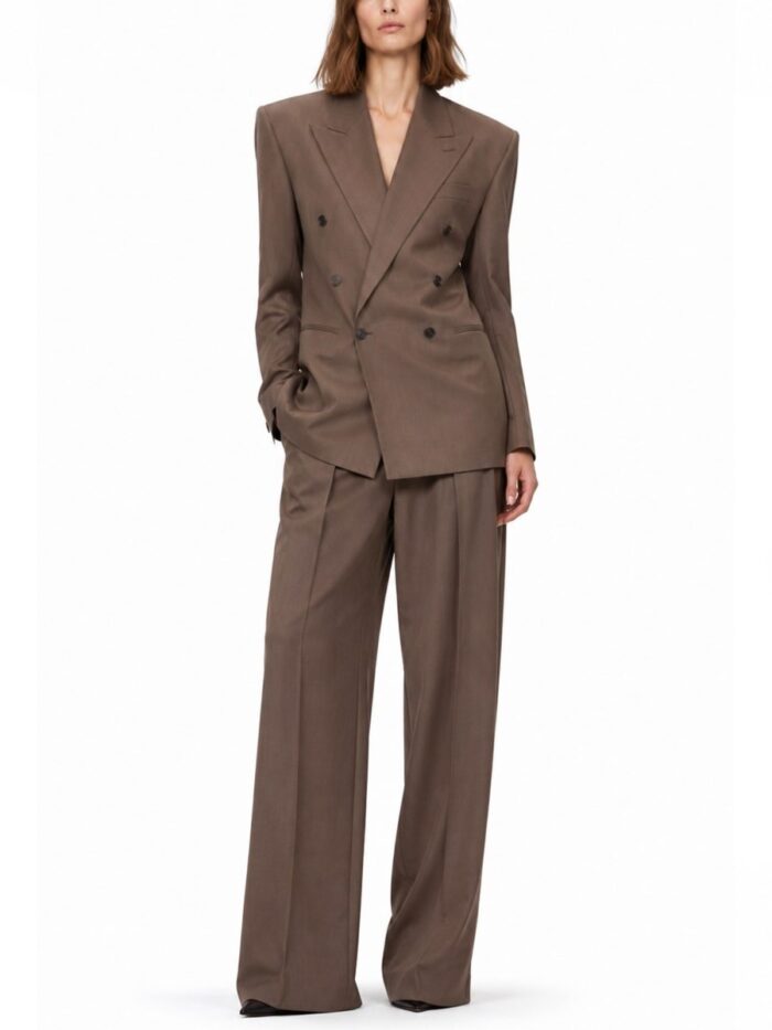 Saint Laurent PANTALONE SARTORIALE IN LANA E SETA