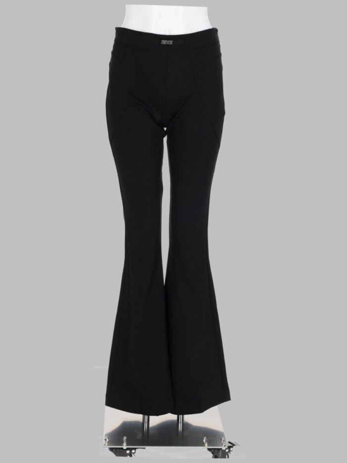 versace jeans couture pantalone svasato in viscosa Versace Jeans Couture PANTALONE SVASATO IN VISCOSA