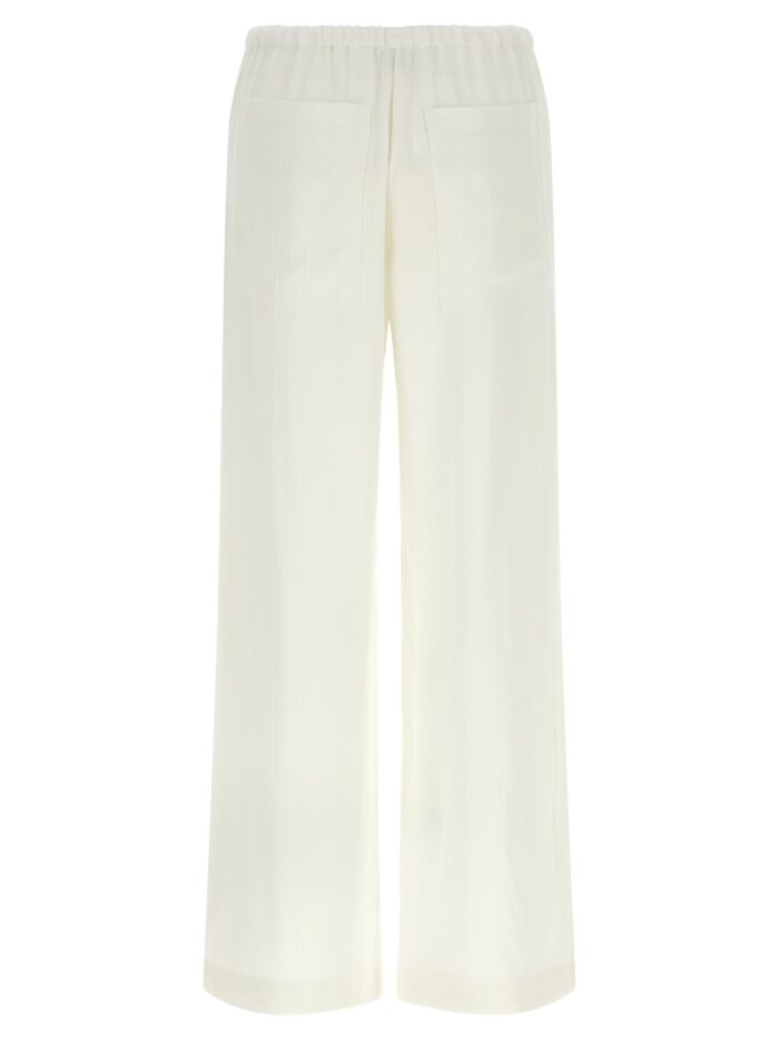 TOTEME Pants With Raised Stripes