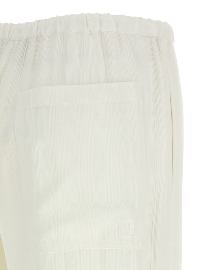 TOTEME Pants With Raised Stripes