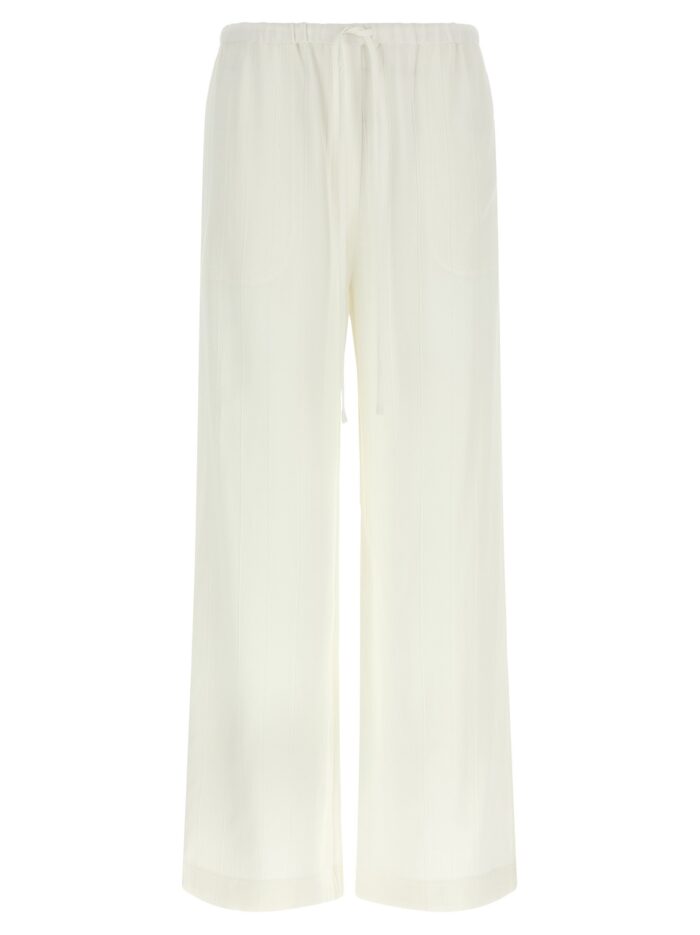 toteme pants with raised stripes TOTEME Pants With Raised Stripes