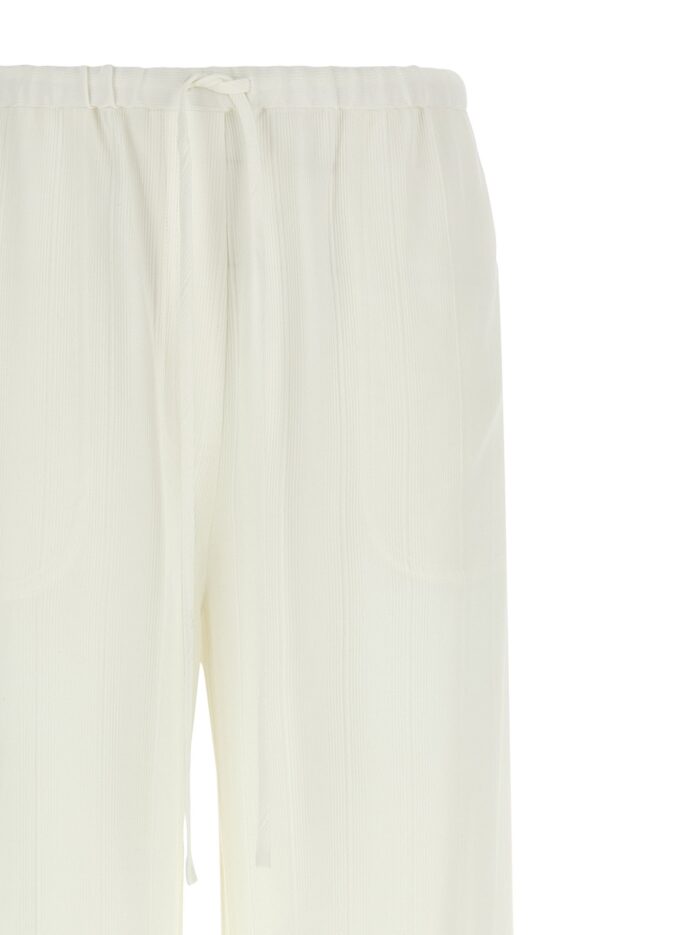 TOTEME Pants With Raised Stripes