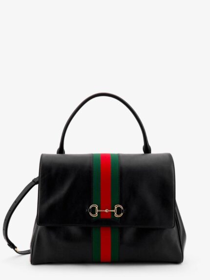 Gucci Paparazzo Leather Handbag With Iconic Metal Horsebit