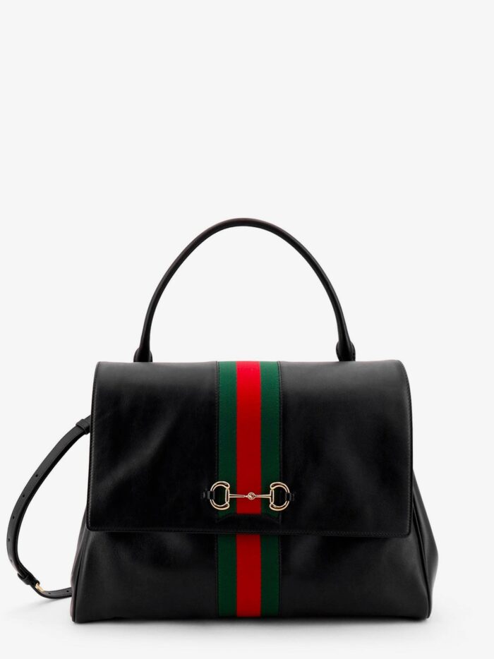Gucci Paparazzo Leather Handbag With Iconic Metal Horsebit
