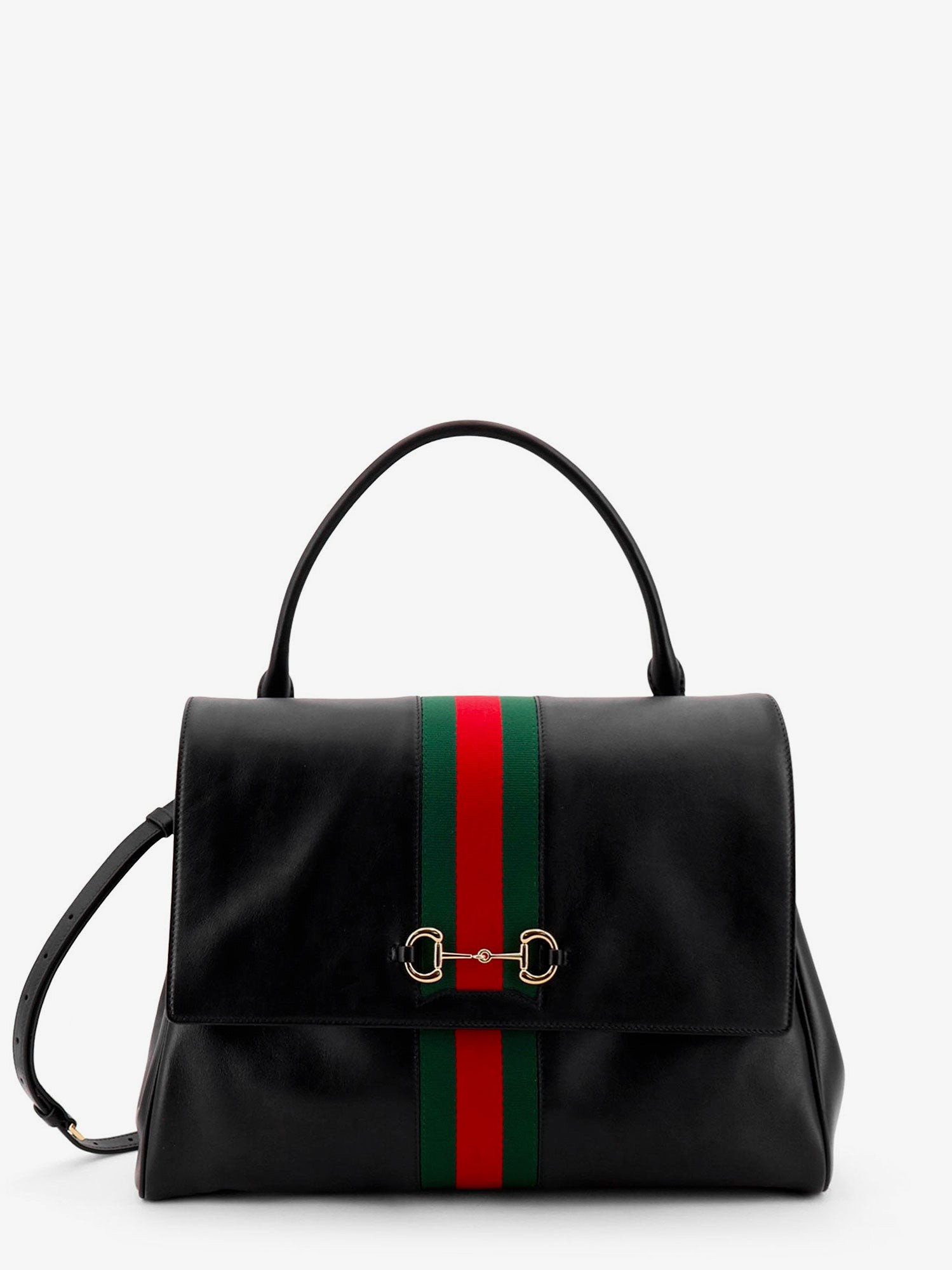 Gucci Paparazzo Leather Handbag With Iconic Metal Horsebit