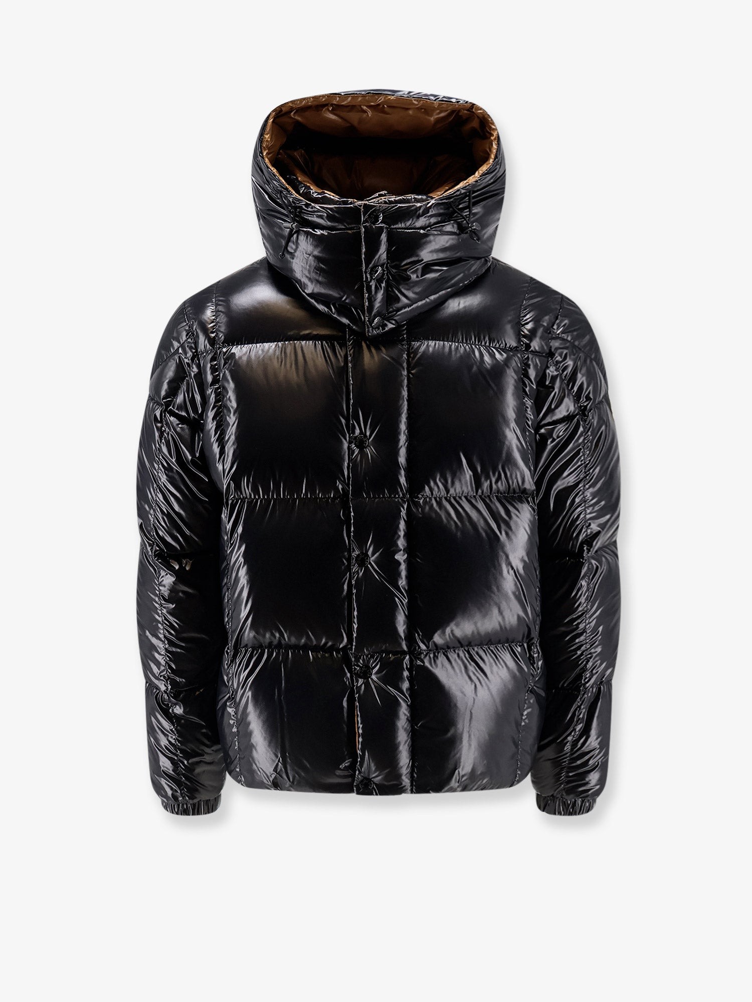 Moncler Parana Shiny Material Down Jacket With Contrasting Lining