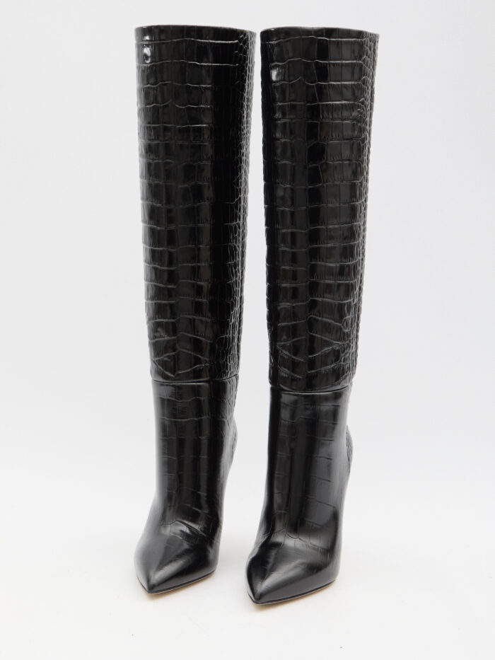 Paris Texas Charcoal Stiletto boots 105