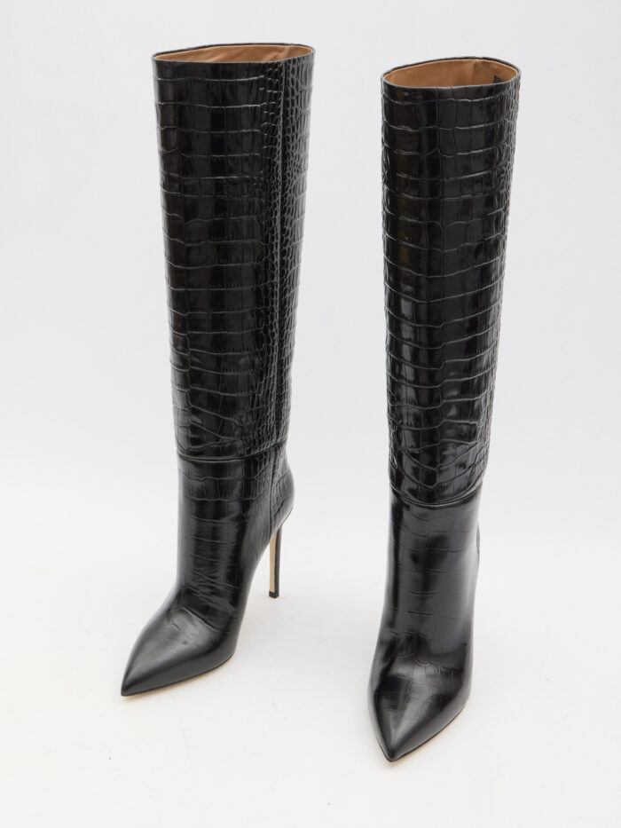 Paris Texas Charcoal Stiletto boots 105