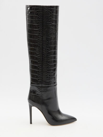 Paris Texas Charcoal Stiletto boots 105
