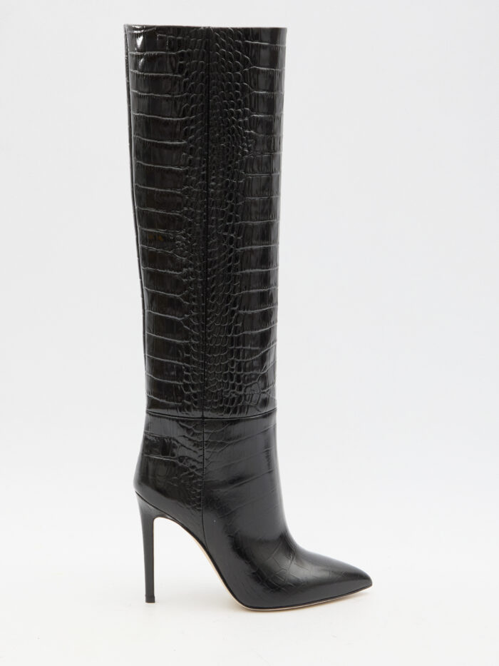 Paris Texas Charcoal Stiletto boots 105