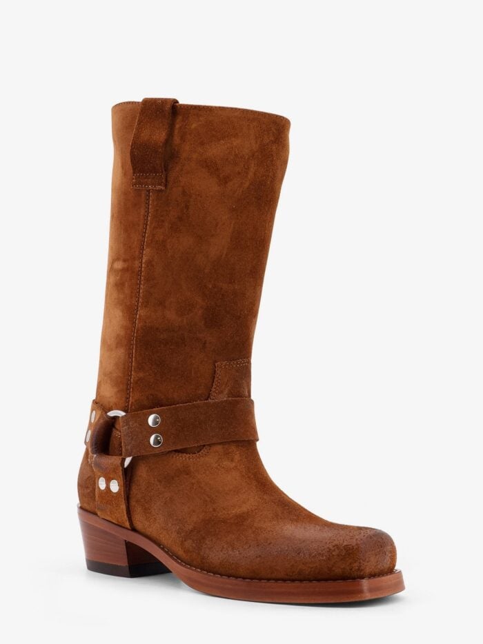 PARIS TEXAS Waxed Suede Boots