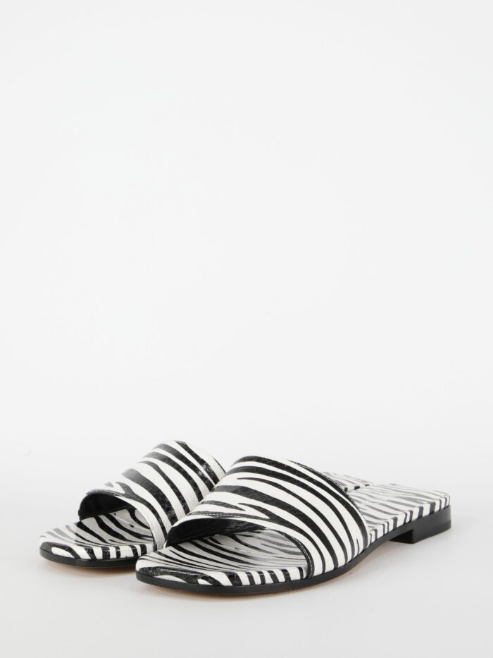 Paris Texas Zebra-print flat sandals