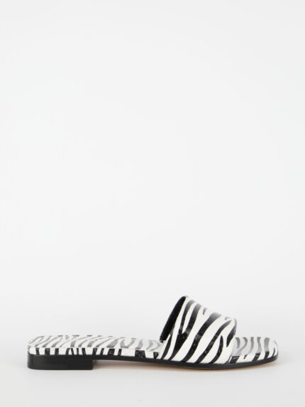 Paris Texas Zebra-print flat sandals