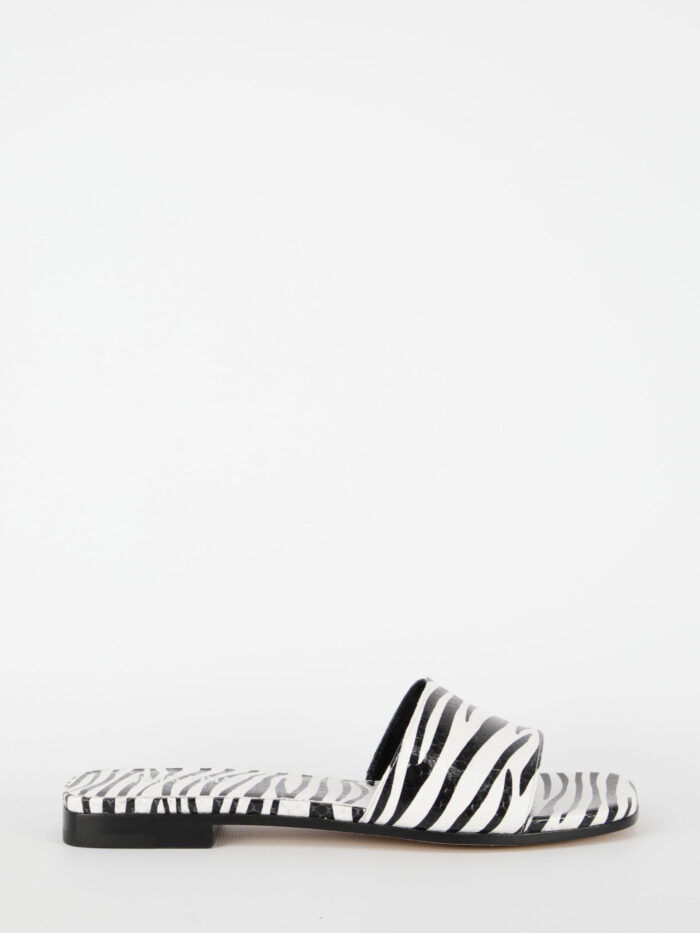 Paris Texas Zebra-print flat sandals