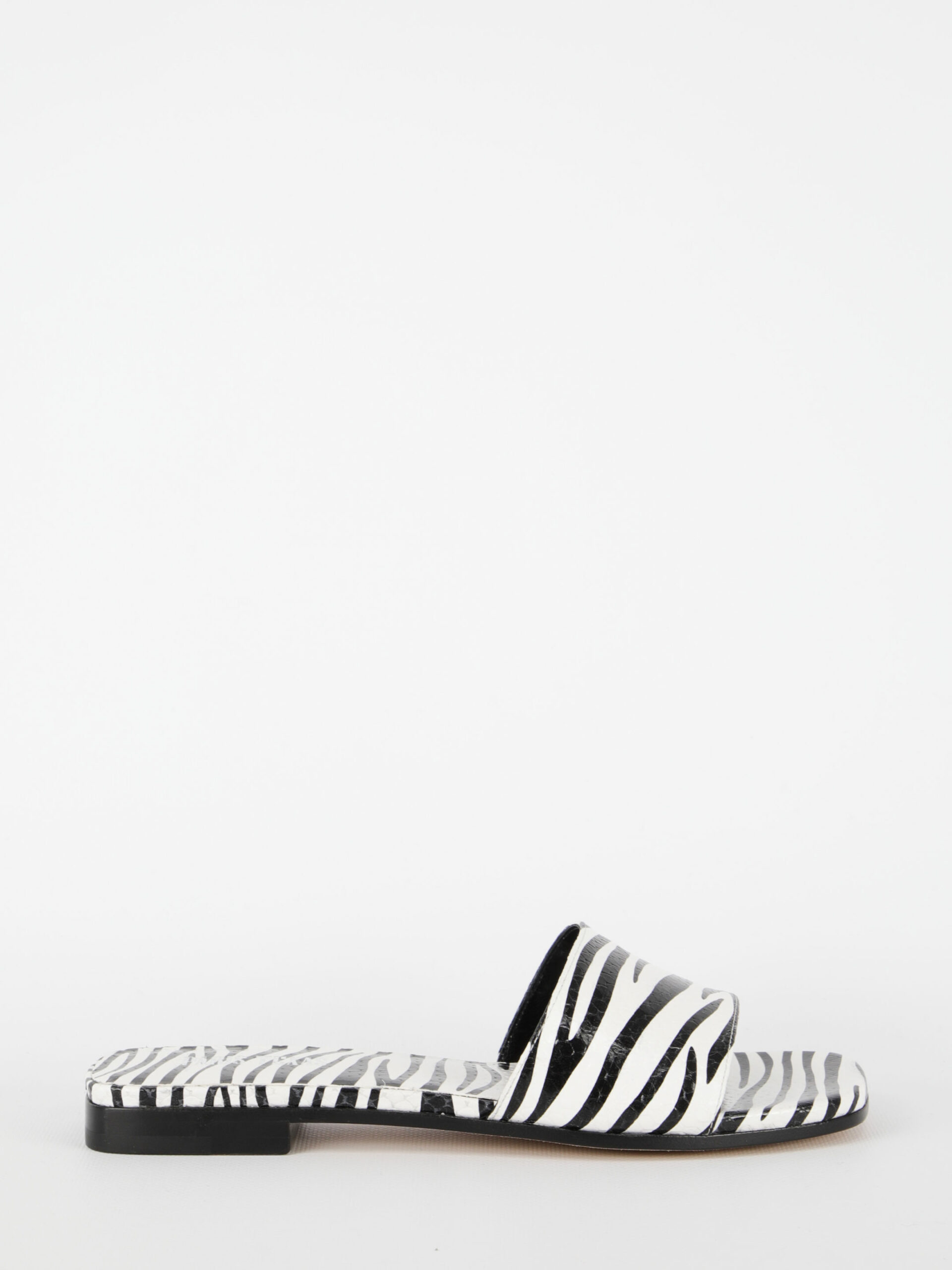 Paris Texas Zebra-print flat sandals