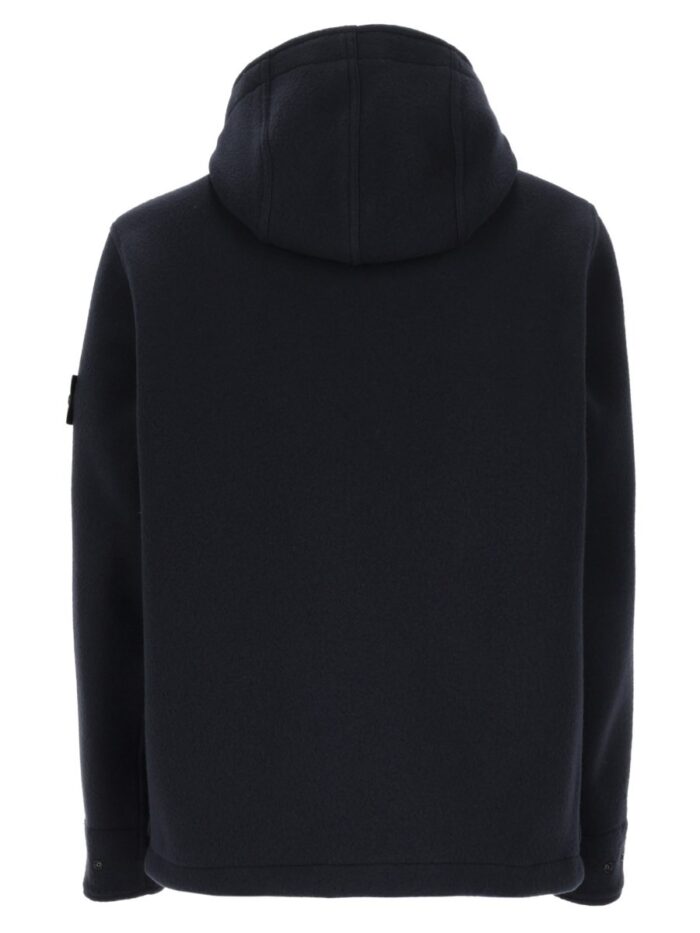 Stone Island Parka In Lana E Cashmere