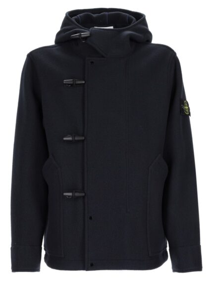 Stone Island Parka In Lana E Cashmere