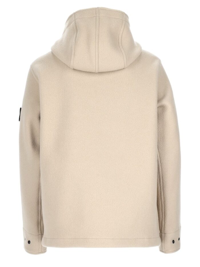 Stone Island Parka In Lana E Cashmere