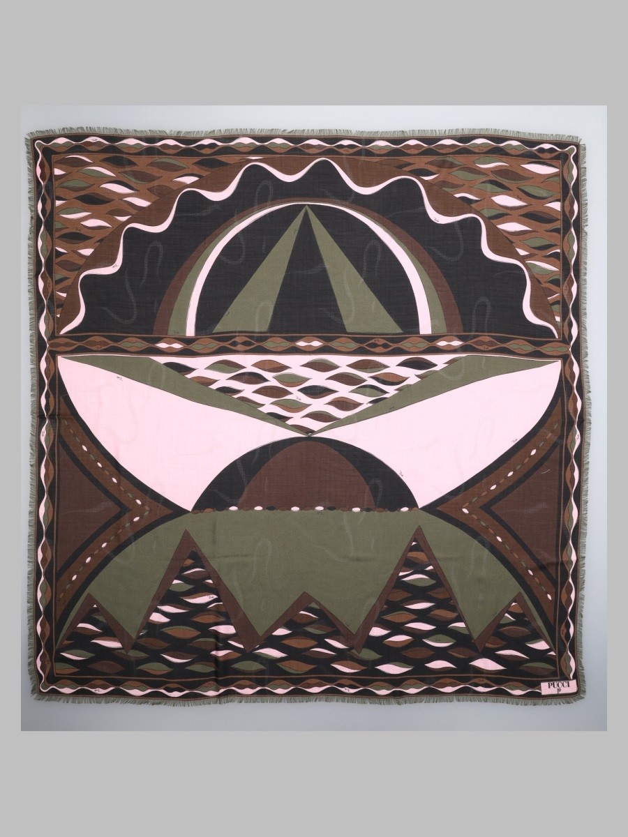 PUCCI Pashmina Con Stampa Dune