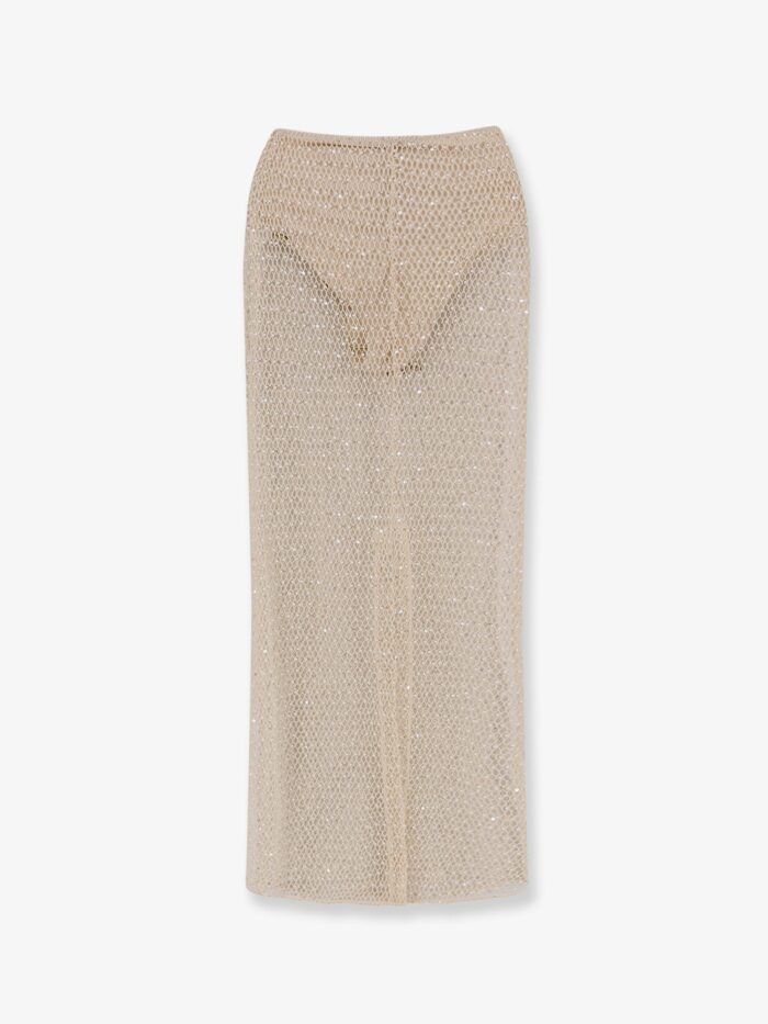 PATBO Crochet Bloom Long Skirt