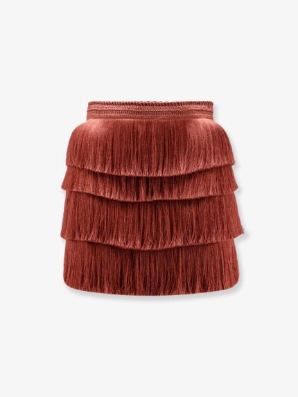 PATBO Mini Skirt With Fringes
