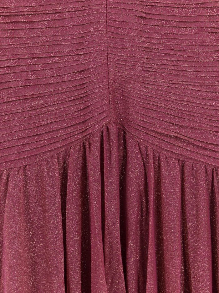 PATBO Viscose Blend Long Dress With Metallic Effect