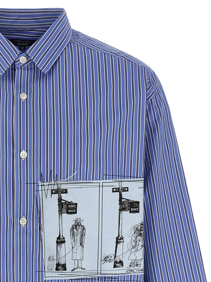 COMME DES GAR?ONS HOMME Patch Striped Shirt