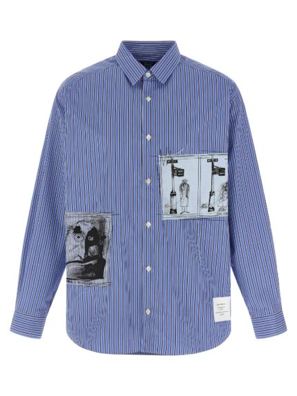 COMME DES GAR?ONS HOMME Patch Striped Shirt