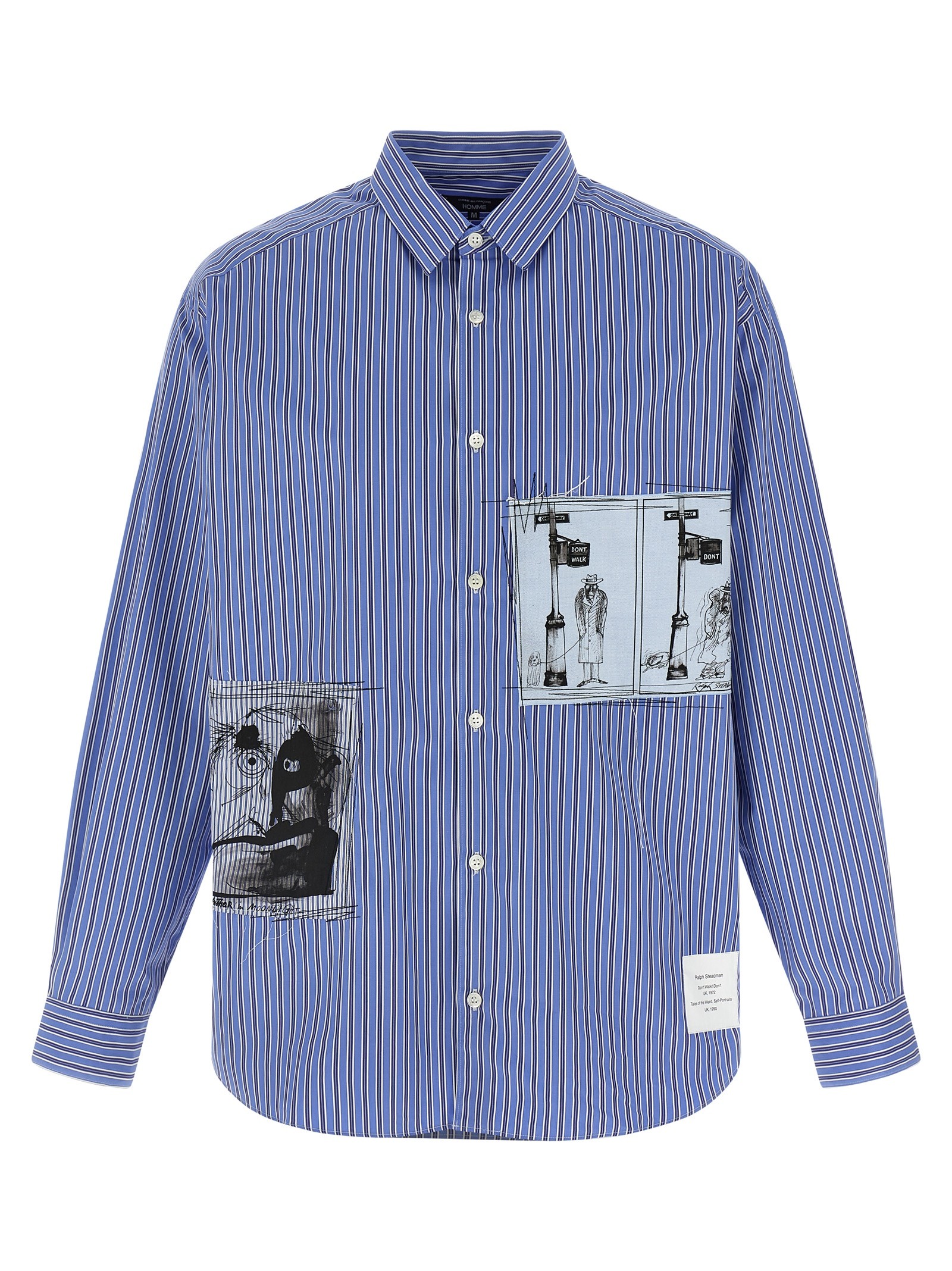COMME DES GAR?ONS HOMME Patch Striped Shirt