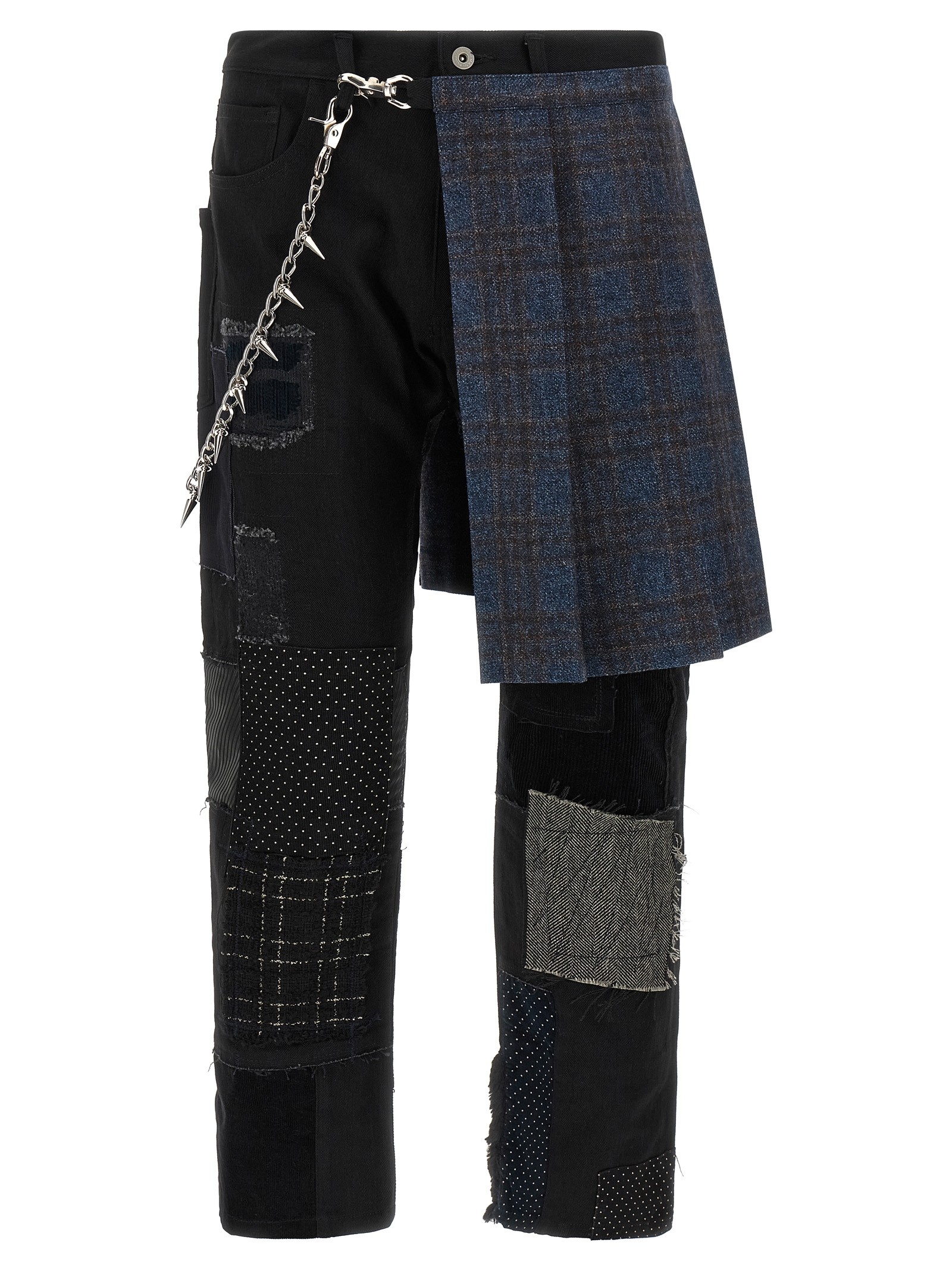 JUNYA WATANABE Patchwork Jeans With Kilt