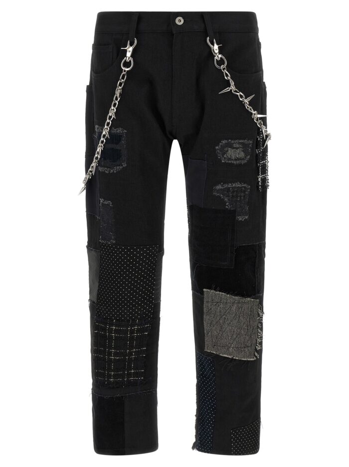 JUNYA WATANABE Patchwork Jeans With Kilt