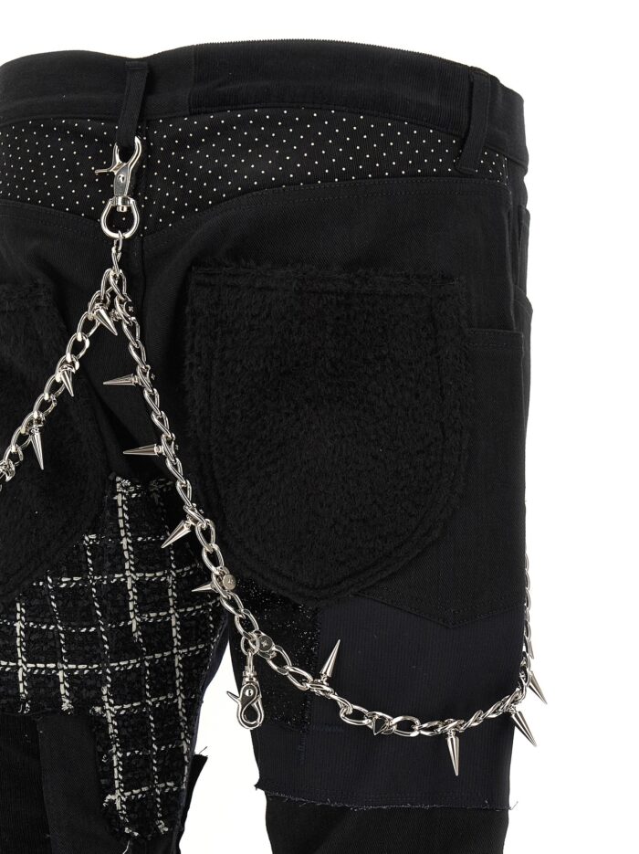 JUNYA WATANABE Patchwork Jeans With Kilt