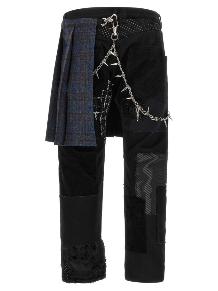 JUNYA WATANABE Patchwork Jeans With Kilt