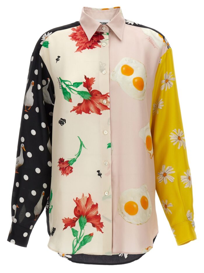 moschino patchwork print shirt Moschino Patchwork Print Shirt