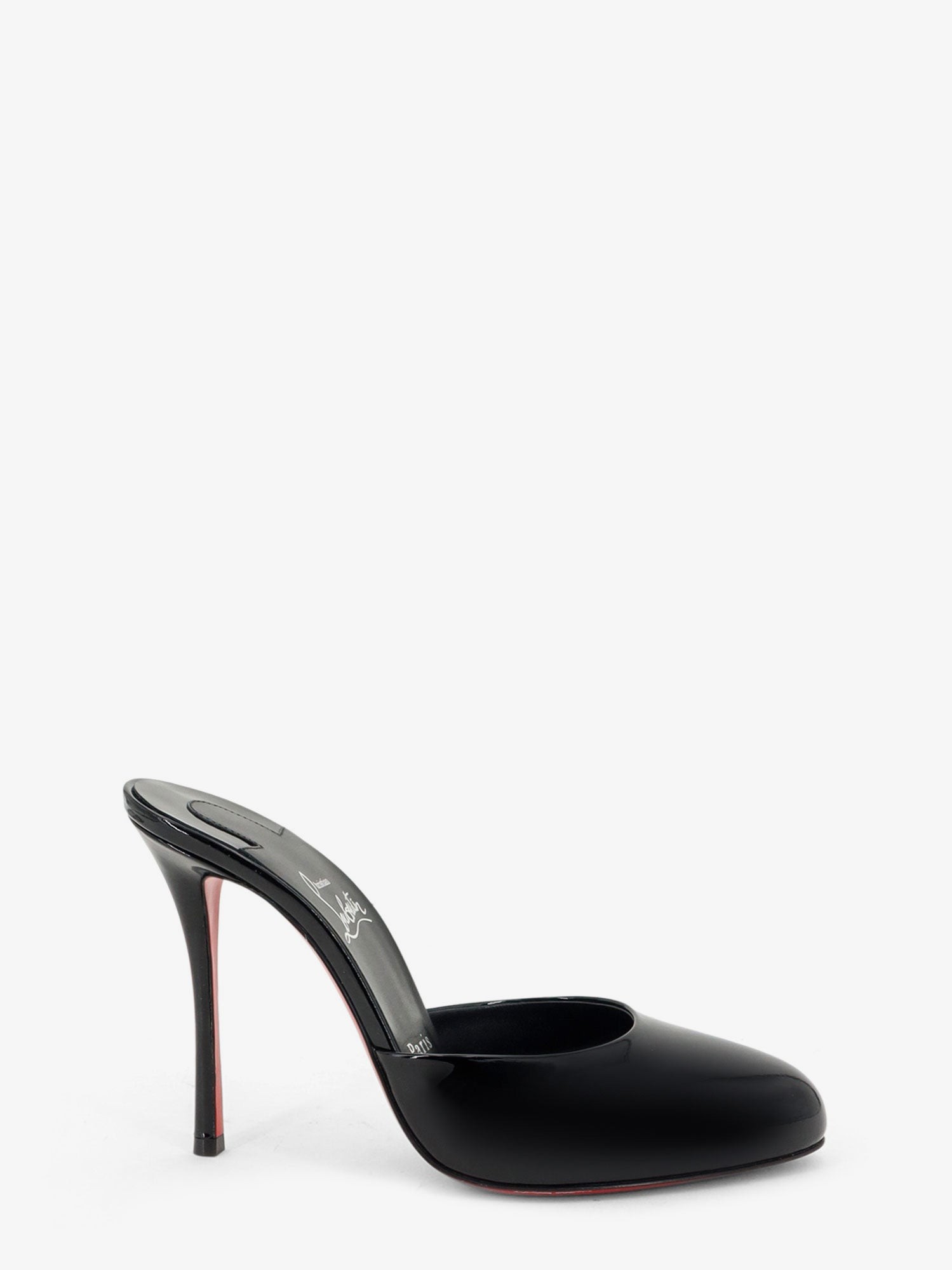 CHRISTIAN LOUBOUTIN Patent Leather Dolly Mule Sandals