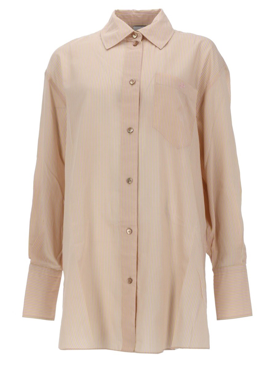 PATOU CAMICIA DA SPIAGGIA IN MISTO SETA