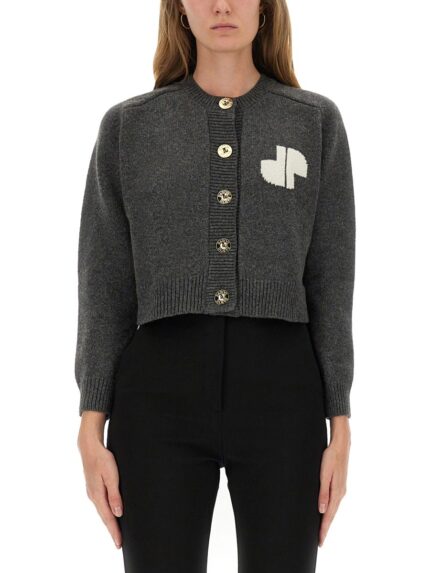 PATOU CARDIGAN WITH LOGO