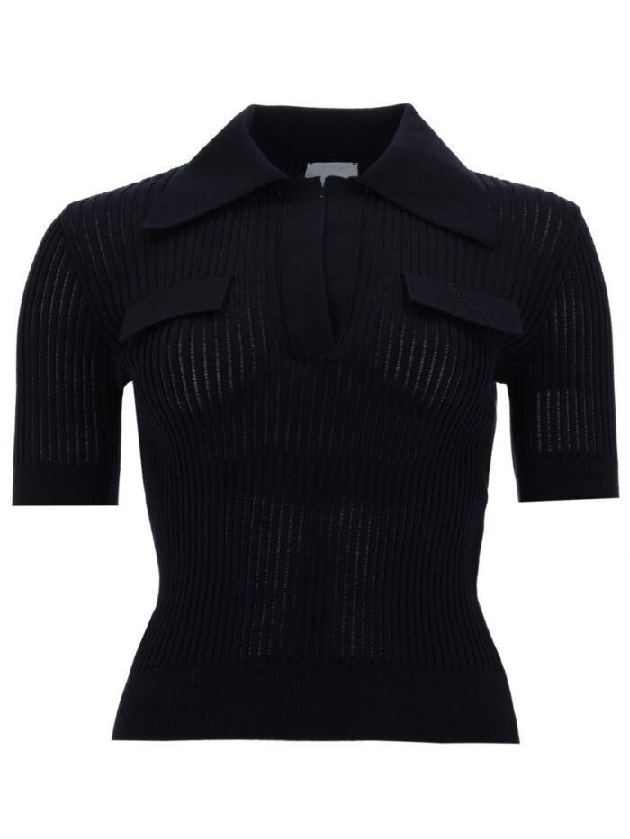 PATOU EMBROIDERED COTTON POLO SHIRT