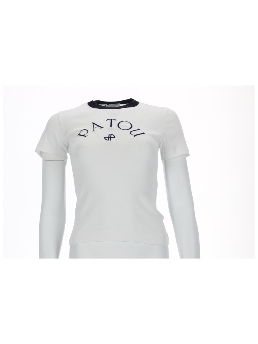 PATOU FITTED T-SHIRT WITH LOGO