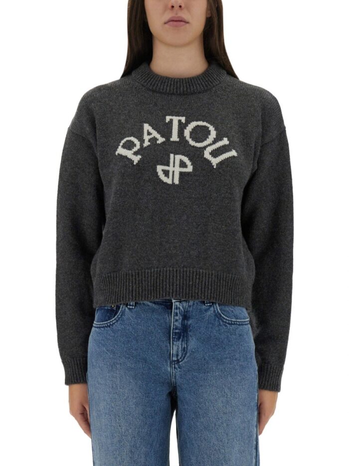 PATOU JERSEY WITH LOGO AND MONOGRAM "JP"