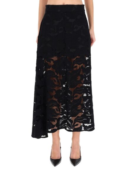 PATOU LACE MIDI SKIRT