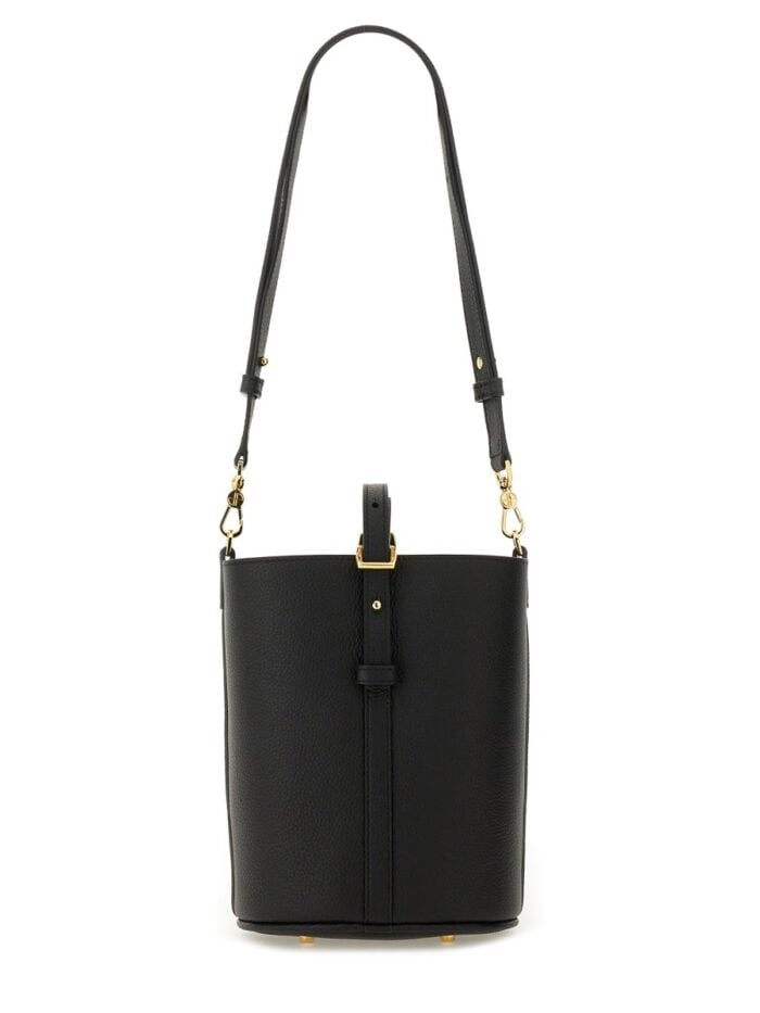 PATOU LEATHER BUCKET BAG