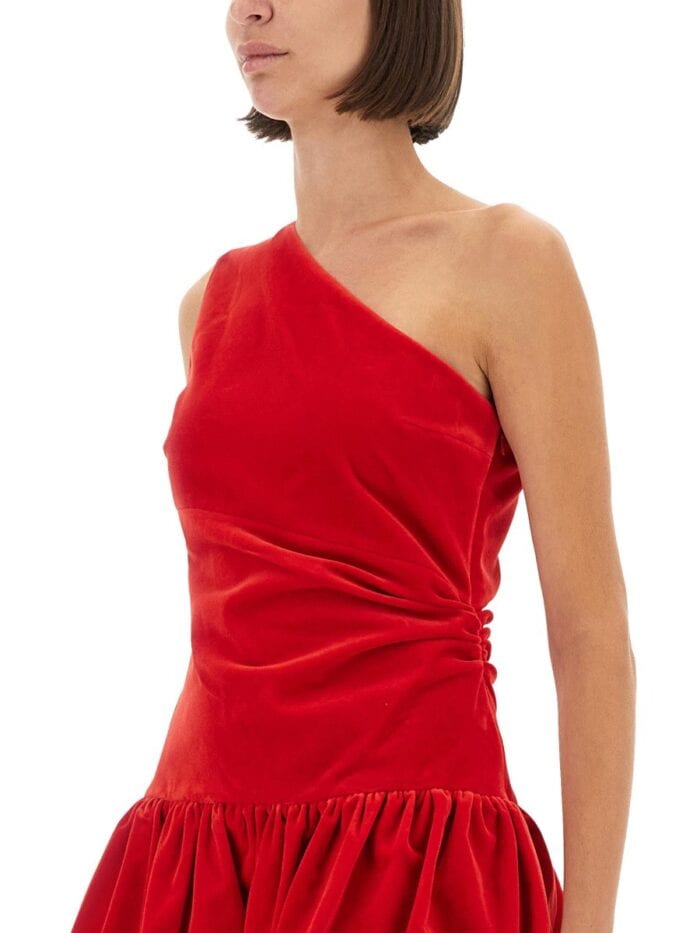 PATOU ONE-SHOULDER MINI DRESS "BLOOMER" EFFECT