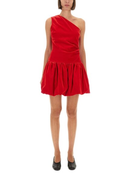 PATOU ONE-SHOULDER MINI DRESS "BLOOMER" EFFECT