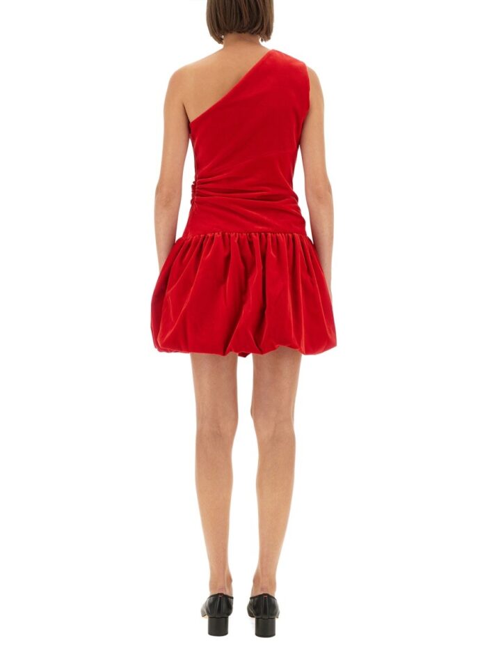PATOU ONE-SHOULDER MINI DRESS "BLOOMER" EFFECT