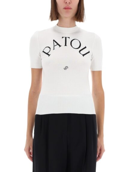 PATOU T-SHIRT WITH LOGO WRITING