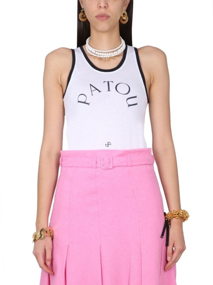 PATOU TANK TOP WITH LOGO